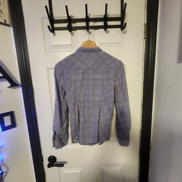 Guess Womens Blue Button down - Picture 4 of 4